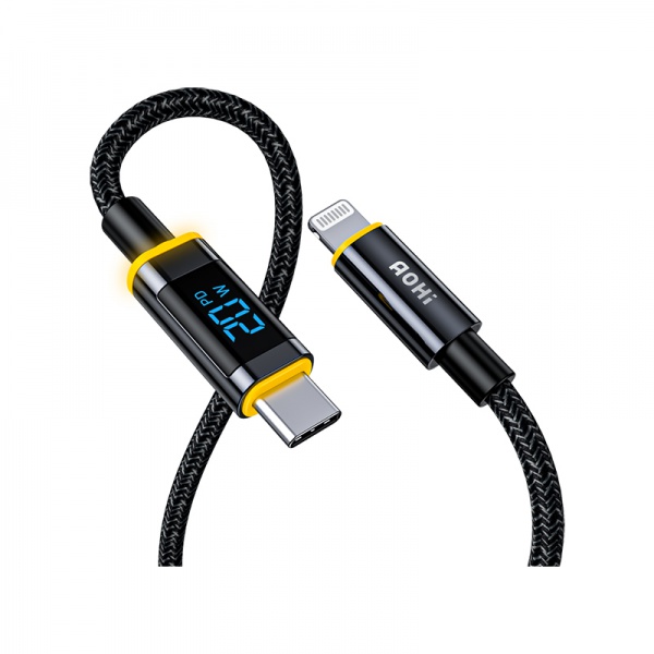 USB-C TO LIGHTNING</br>数显数据线
